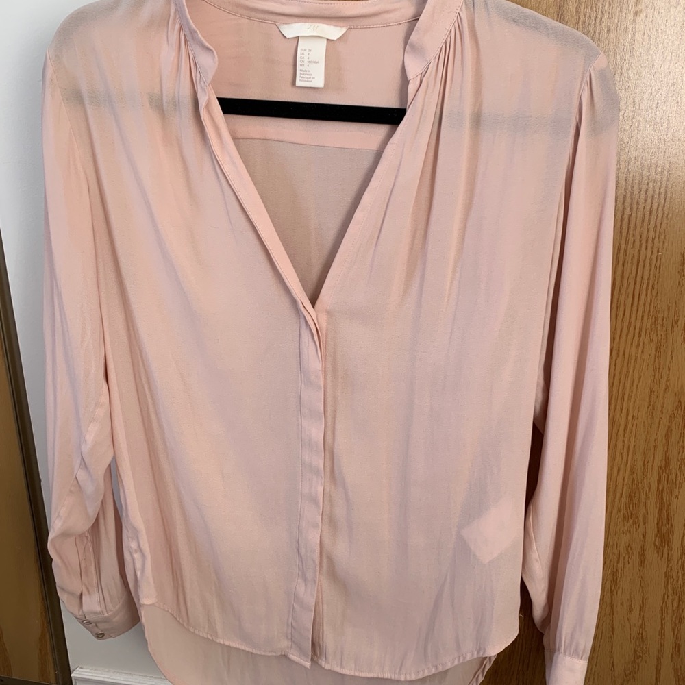 2/$20 H&M // Dusty Pink Blouse
